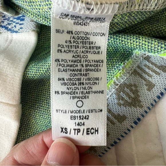 2/$30 Ella Moss Pencil Mini Above Knee Skirt with graphic print SZ XS - Picture 8 of 12